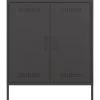 Buffet noir 68x39x79 cm acier vidaXL