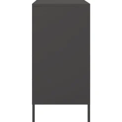 Buffet noir 68x39x79 cm acier vidaXL