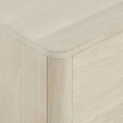 Buffet Nyborg avec 2 portes et 3 tiroirs - Chêne massif et MDF - Naturel