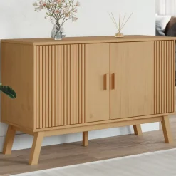 Buffet OLDEN marron 114x43x73,5 cm bois massif de pin vidaXL