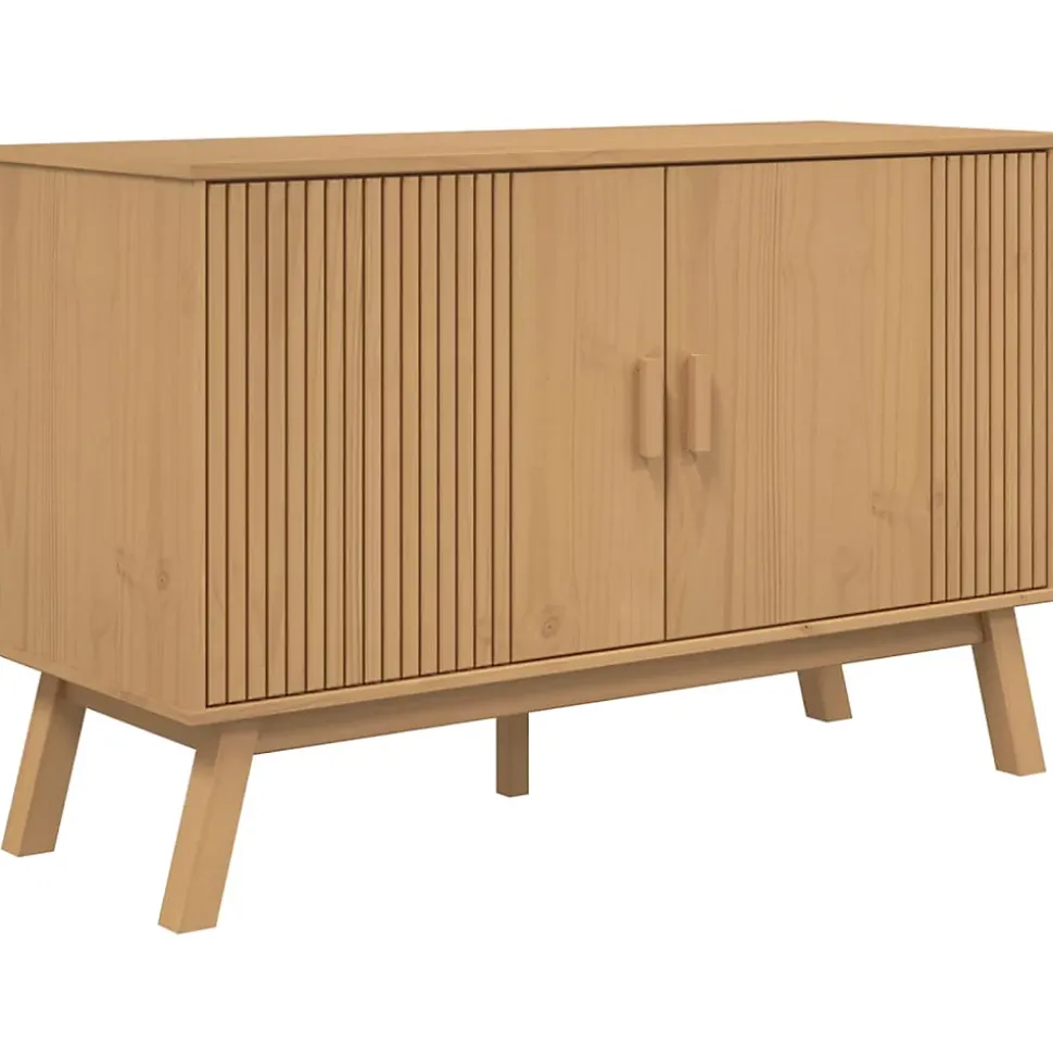 Buffet OLDEN marron 114x43x73,5 cm bois massif de pin vidaXL