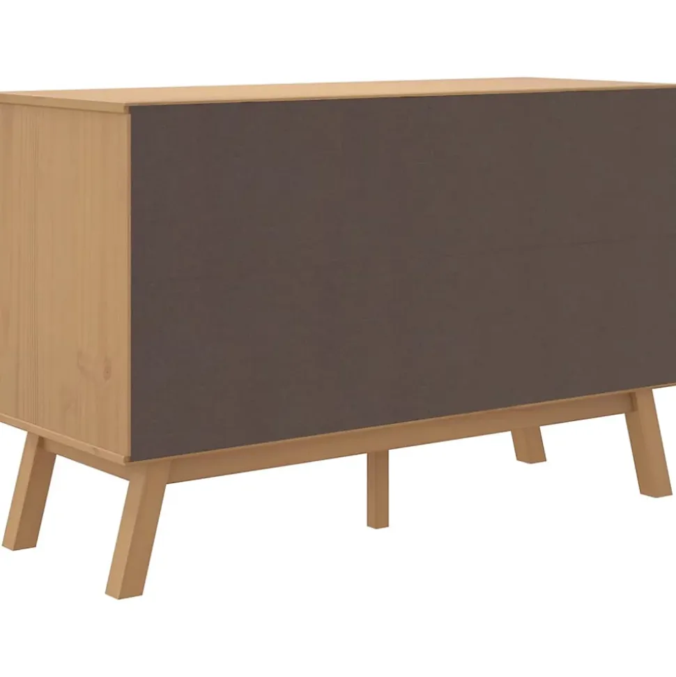 Buffet OLDEN marron 114x43x73,5 cm bois massif de pin vidaXL