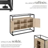 Buffet Oldham 100 x 38 x 80,5 cm style industriel