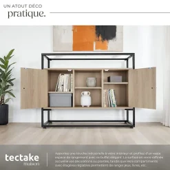 Buffet Oldham 100 x 38 x 80,5 cm style industriel