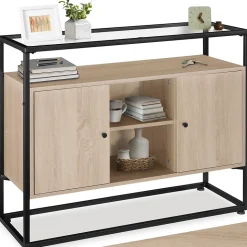 Buffet Oldham 100 x 38 x 80,5 cm style industriel