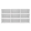 Buffet ouvert blanc 9 cases GoodHome Atomia H. 112,5 x L. 225 x P. 35 cm