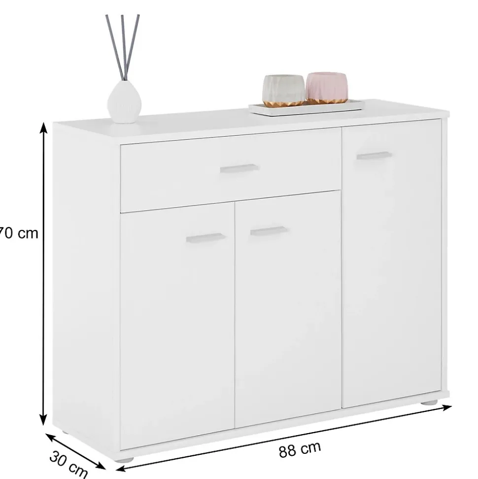 Buffet salle à manger CORALINE L 88 cm - Blanc
