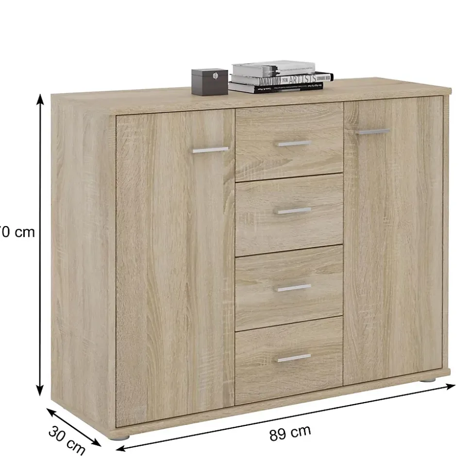 Buffet salle à manger ELODIE L 89 cm - Coloris chêne sonoma