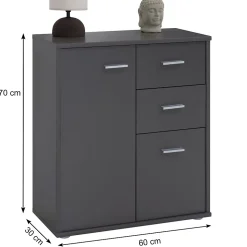 Buffet salle à manger REMY L 60 cm - Gris