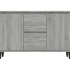 Buffet Sonoma Gris 104X35X70 Cm Bois D'ingénierie
