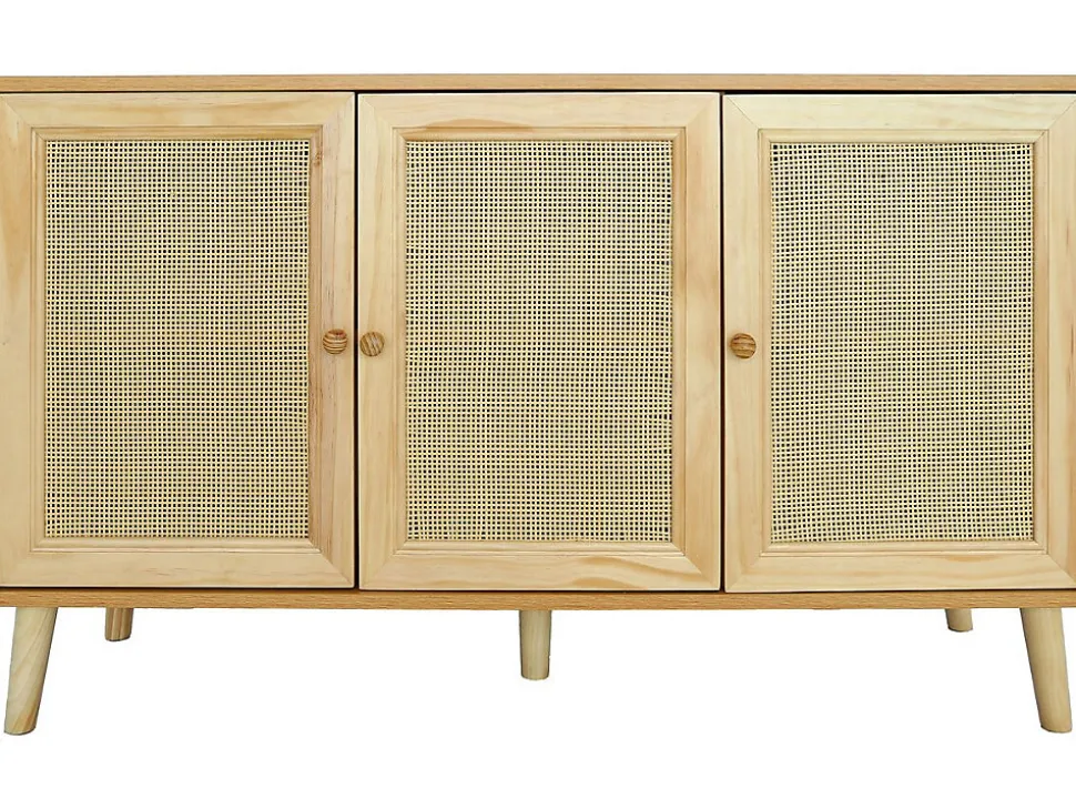 Buffet style cannage "Neuille" 120 x 40 x 71.5 cm Beige