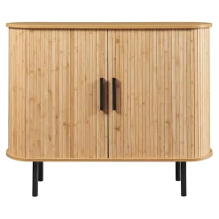 Buffet Tvedestrand 100 x 40 x 80 cm naturel noir en.casa