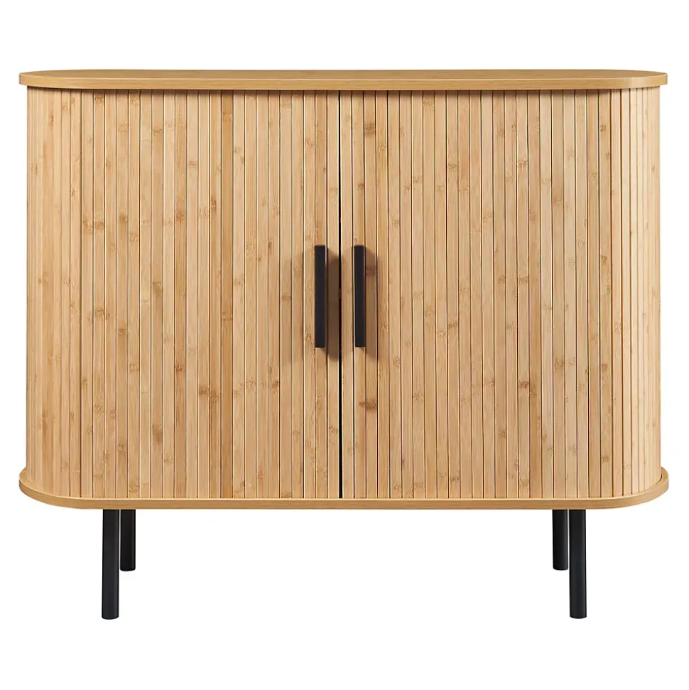 Buffet Tvedestrand 100 x 40 x 80 cm naturel noir en.casa