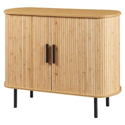 Buffet Tvedestrand 100 x 40 x 80 cm naturel noir en.casa