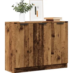 Buffet vieux bois 90,5x30x70 cm bois d'ingénierie vidaXL
