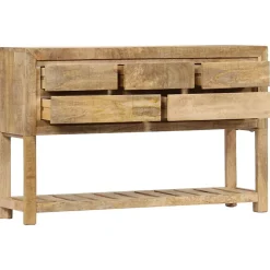 Buffet 120x30x75 cm bois de manguier massif vidaXL