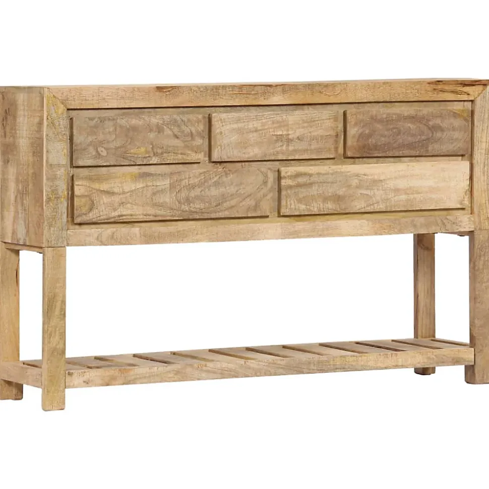 Buffet 120x30x75 cm bois de manguier massif vidaXL