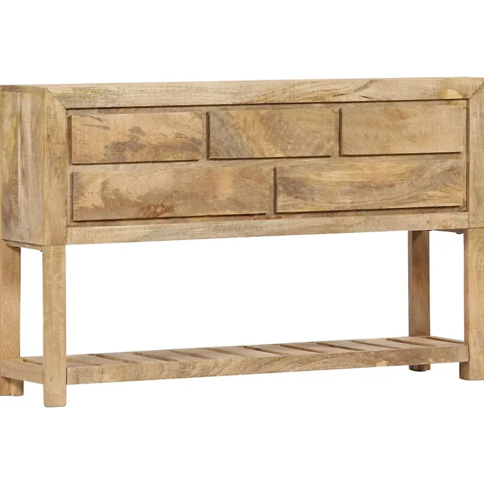 Buffet 120x30x75 cm bois de manguier massif vidaXL