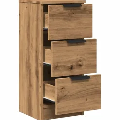 Buffets 2 pcs chêne artisanal 30x30x70 cm bois d'ingénierie vidaXL