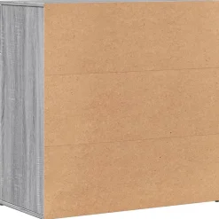 Buffets 2 pcs sonoma gris 79x38x80 cm bois d'ingénierie vidaXL
