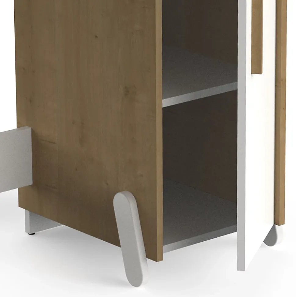 Bureau 1 niche et 1 porte L134,8 cm - NAILI