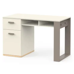 Bureau 1 Porte 1 Tiroir et 2 Niches L120 cm - CAMILLIA