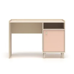 Bureau 1 porte Alycia Beige et Rose