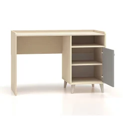 Bureau 1 porte Alycia Beige et Gris