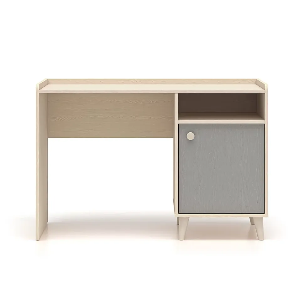 Bureau 1 porte Alycia Beige et Gris