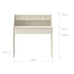 Bureau 1 tiroir Bellamy Book Nook Beige