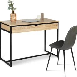 Bureau 1 tiroir DETROIT design industriel