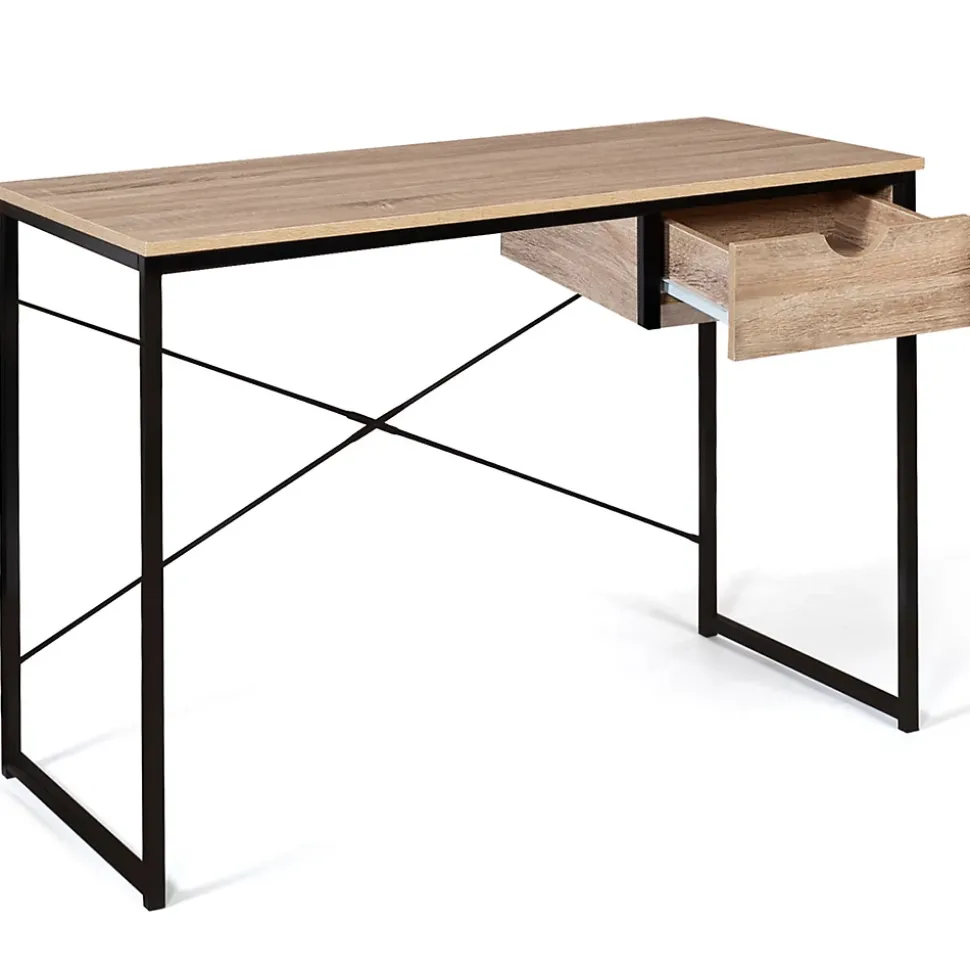Bureau 1 tiroir latéral DETROIT design industriel
