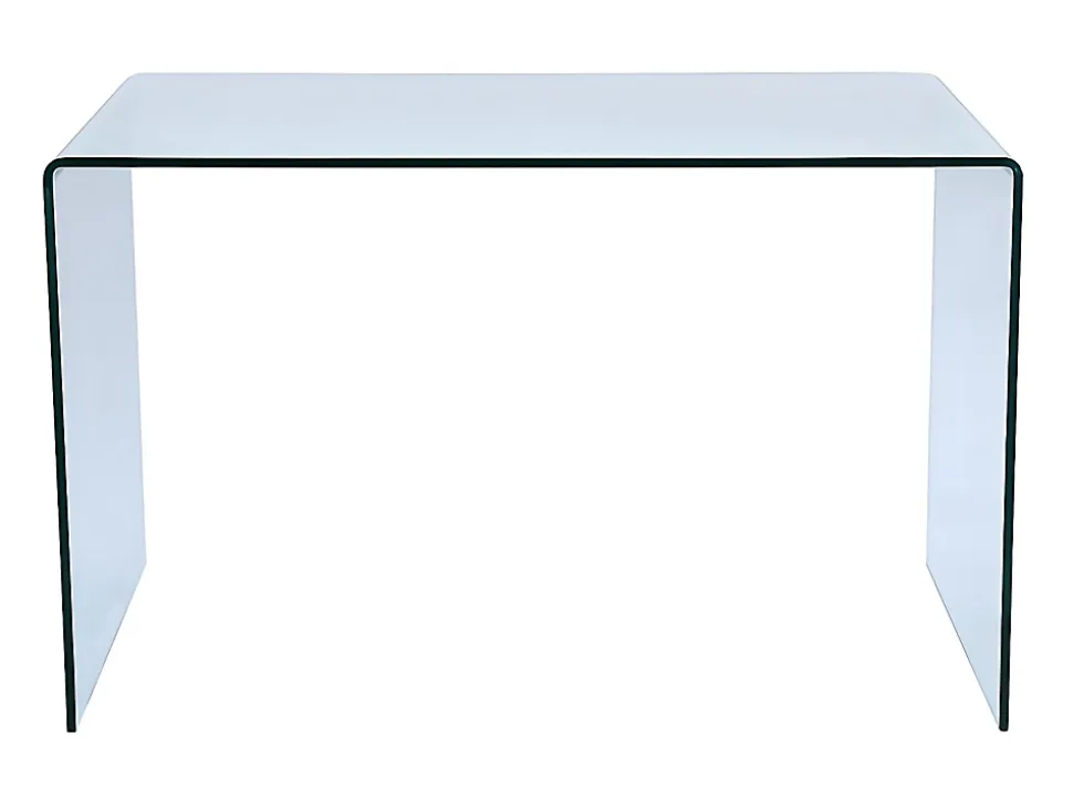 Bureau - Verre courbé - Transparent - ELSTRON