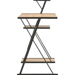 Bureau - VIDAXL - 20289 - Noir et chêne - 116x50x93 cm - Panneaux de particules mat