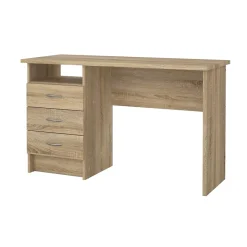 Bureau Andre, Pupitre polyvalent, Table de bureau pour PC, Plan de travail, 120x48 h72 cm, Chêne