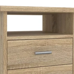 Bureau Appollo, Pupitre polyvalent, Table de bureau pour PC, Plan de travail, 110x49 h76 cm, Chêne