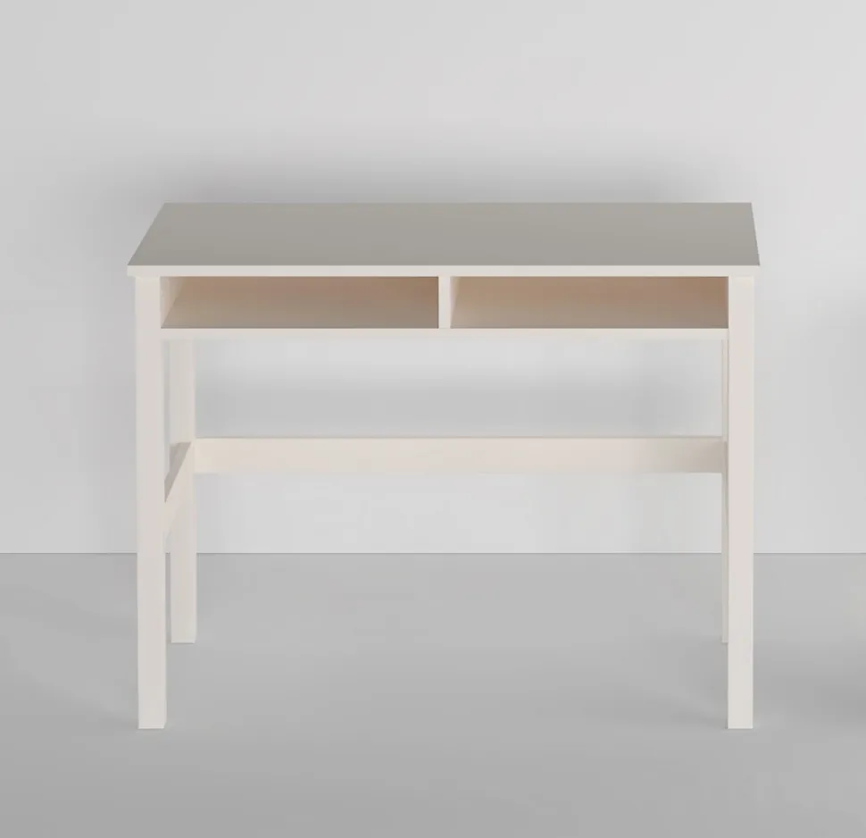 Bureau avec 2 niches blanc l. 100 cm