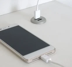 Bureau avec commode de rangement coloris blanc