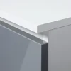 Bureau blanc / métallique armoire verrouillable / tiroir, 77 x 90 x 50 cm