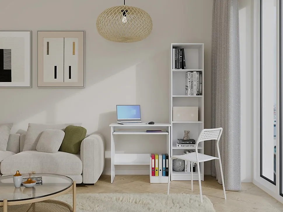 Bureau, blanc, 80 x 75 x 40 cm
