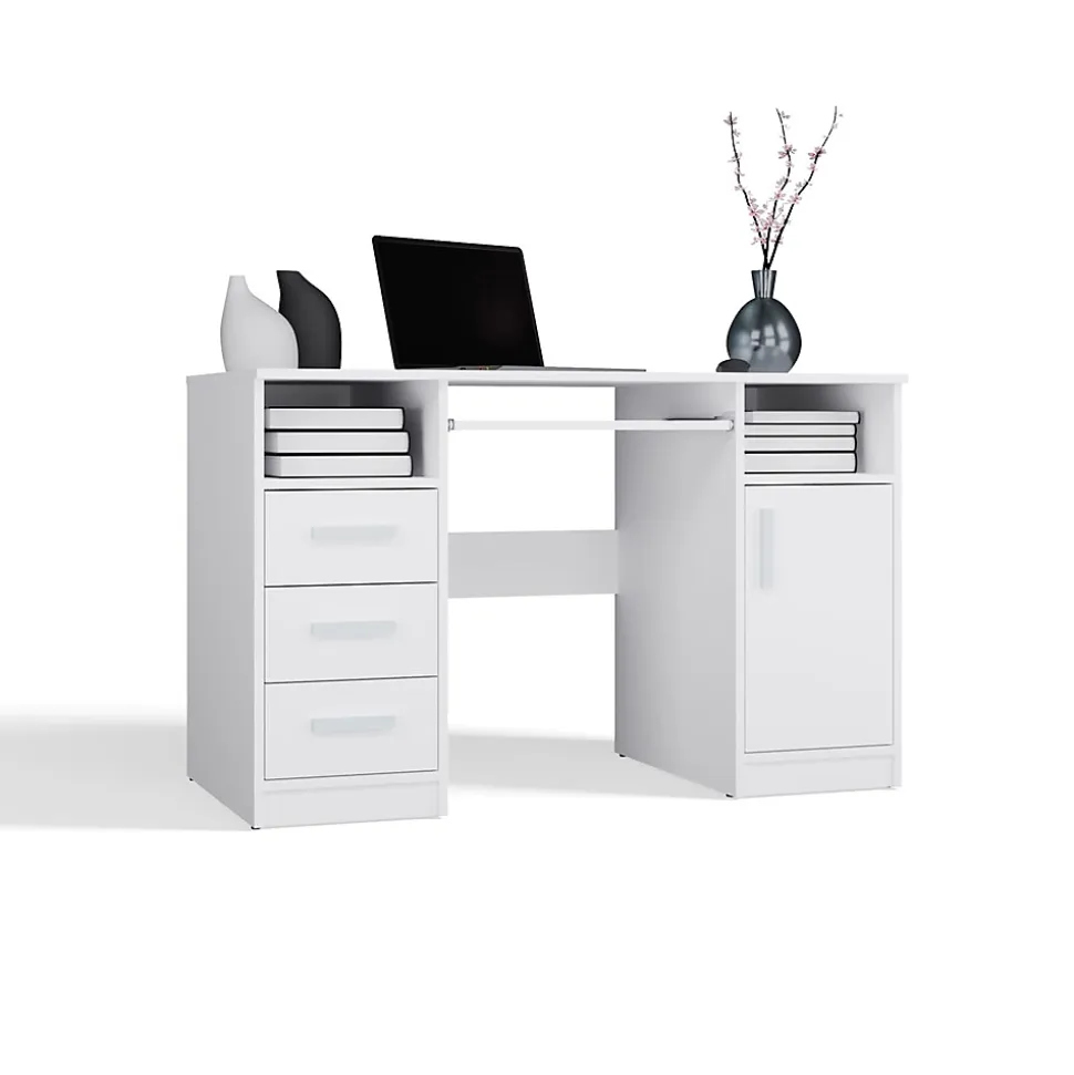 Bureau, blanc, 120 x 75 x 60 cm