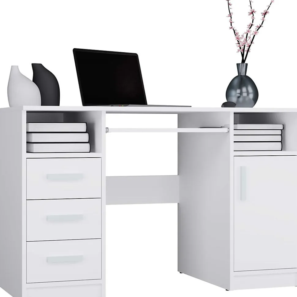Bureau, blanc, 120 x 75 x 60 cm