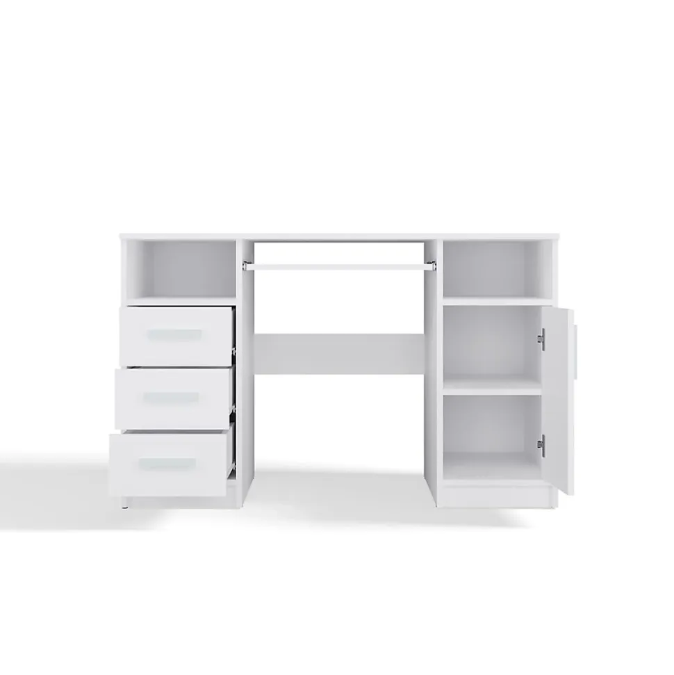 Bureau, blanc, 120 x 75 x 60 cm