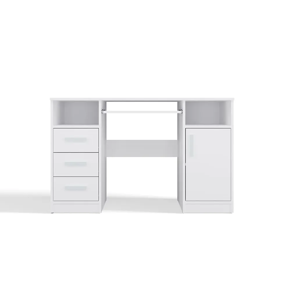 Bureau, blanc, 120 x 75 x 60 cm