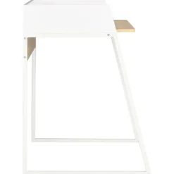 Bureau Blanc et chêne 90x60x88 cm vidaXL