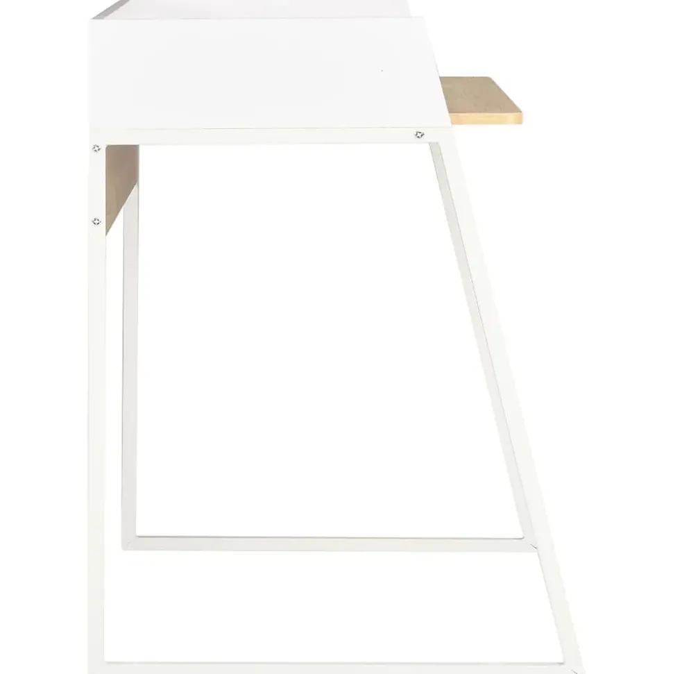 Bureau Blanc et chêne 90x60x88 cm vidaXL