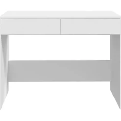 Bureau Blanc 101x50x76,5 cm Aggloméré vidaXL