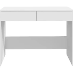 Bureau Blanc 101x50x76,5 cm Aggloméré vidaXL