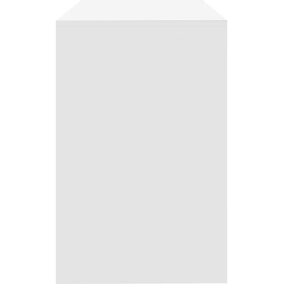 Bureau Blanc 101x50x76,5 cm Aggloméré vidaXL