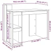 Bureau blanc 103,5x56,5x94 cm bois d'ingénierie vidaXL
